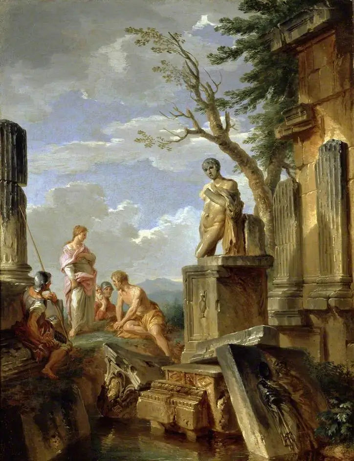 Ruins with a Sibyl and Other Figures - Giovanni Paolo Panini
