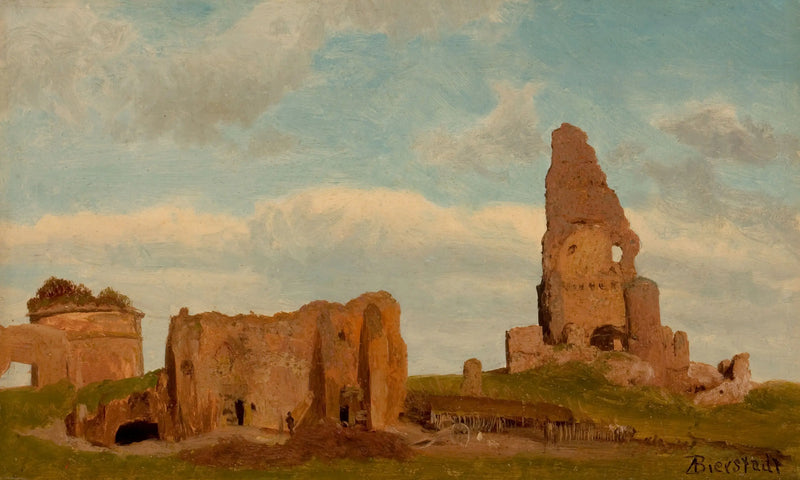 Ruins, Roman countryside - Albert Bierstadt
