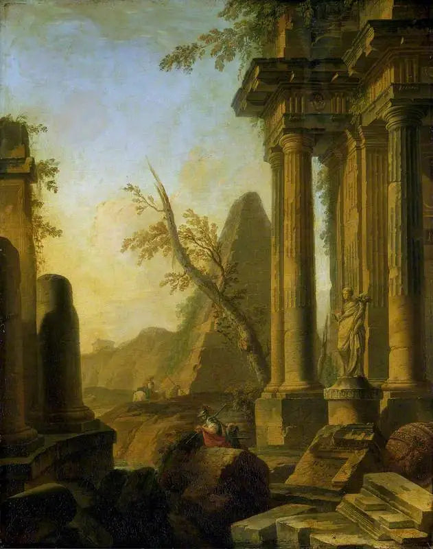 Classical Ruins with Soldiers - Giovanni Paolo Panini