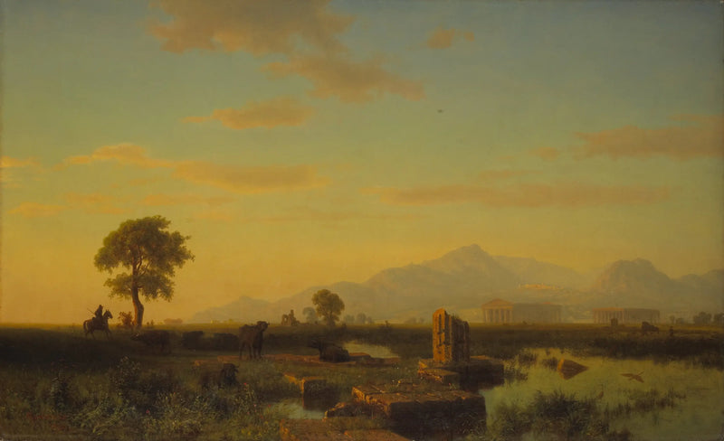 Ruins of Paestum - Albert Bierstadt