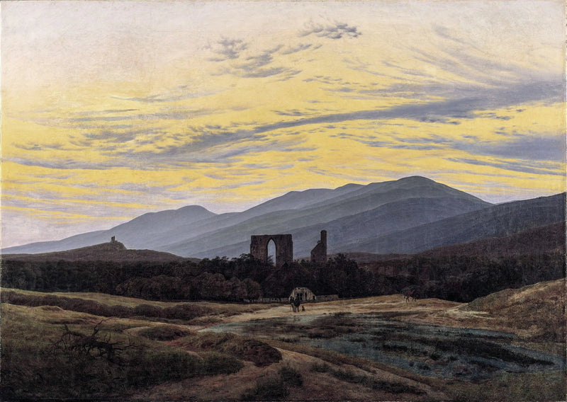 ruins of the Eldena Monastery in the Giant Mountains - Caspar David Friedrich
