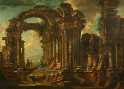 Ruines romaines avec figures - Giovanni Paolo Panini - Alpha Reproduction