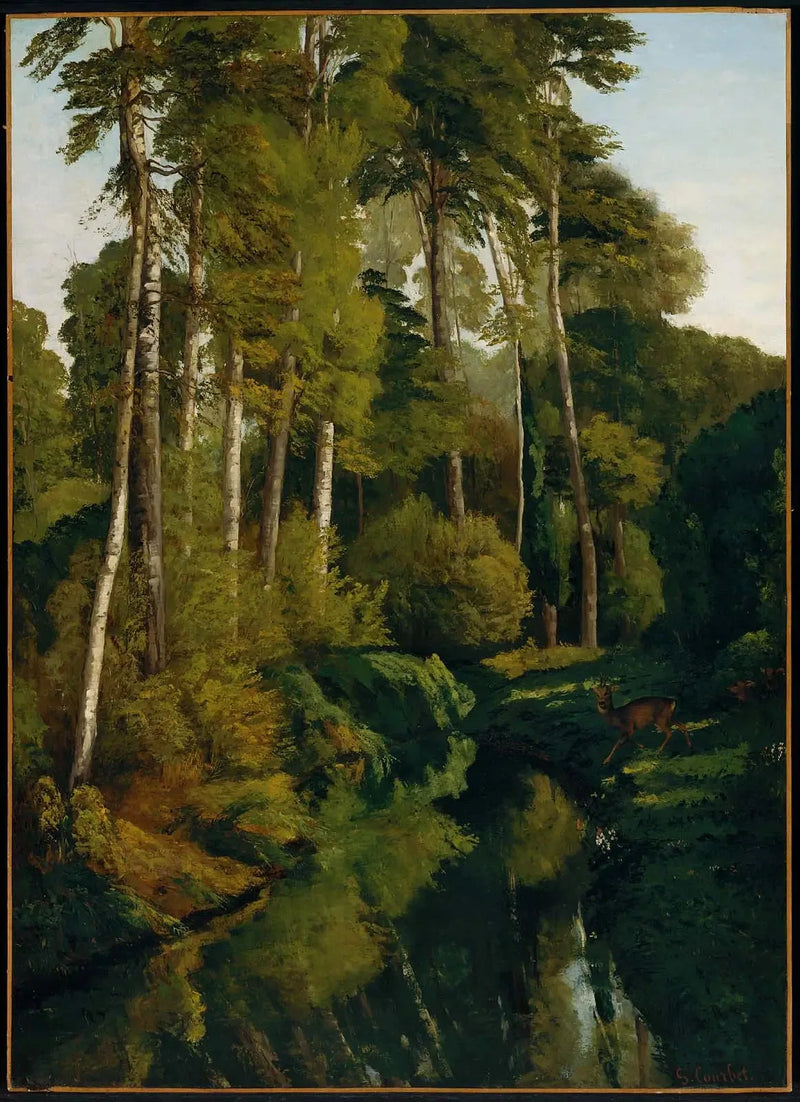 Stream in the Forest - Gustave Courbet