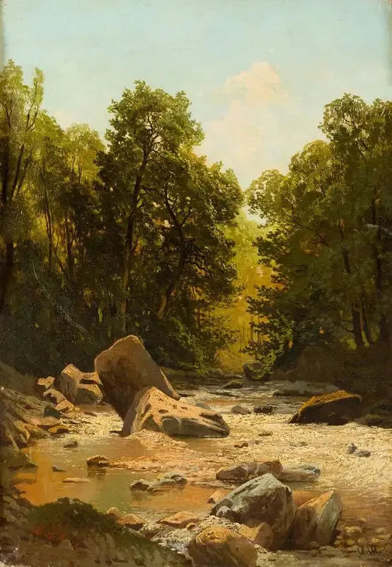 Stream in the Forest - Ivan Chichkine
