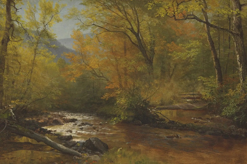 Stream in the Woods - Albert Bierstadt