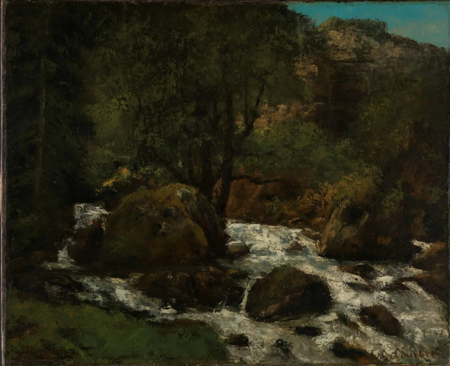 Forest Stream, Jura - Gustave Courbet