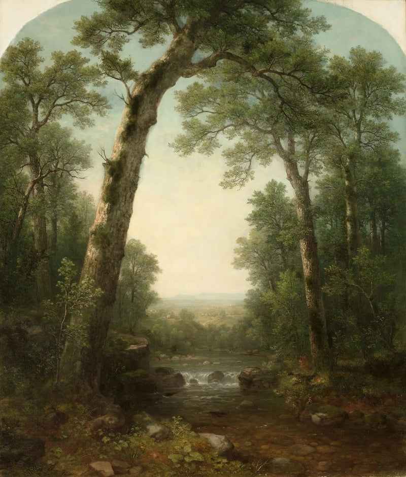 Forest Stream with View - Asher Brown Durand