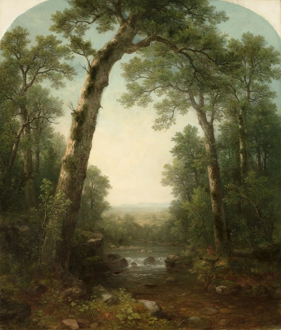 Forest Stream with View - Asher Brown Durand