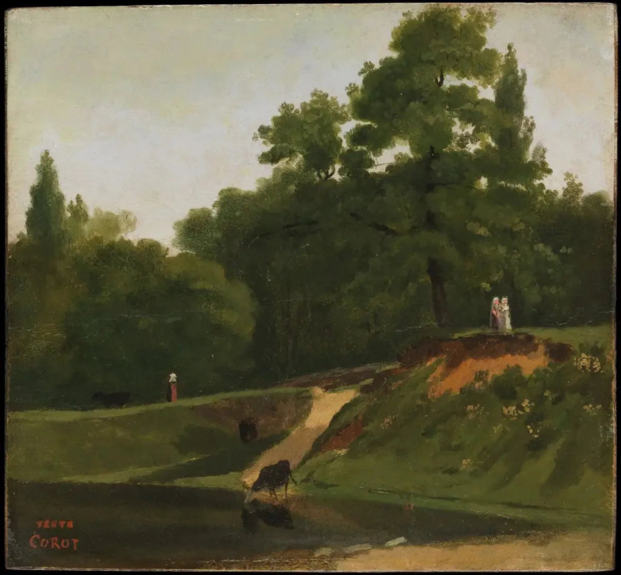 Stream near Corot's property, Ville d'Avray - Jean-Baptiste Camille Corot