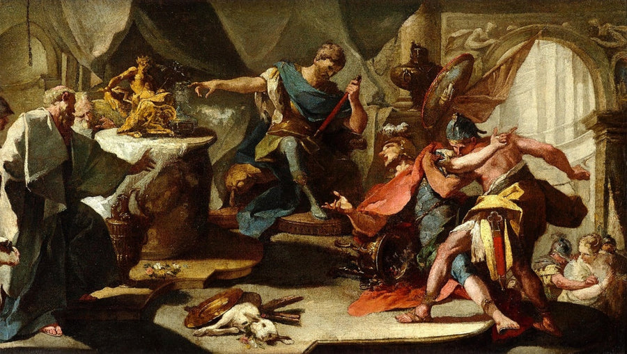 S. Eustache de Roméo refuses to offer sacrifices to idols - Giovanni Battista Pittoni