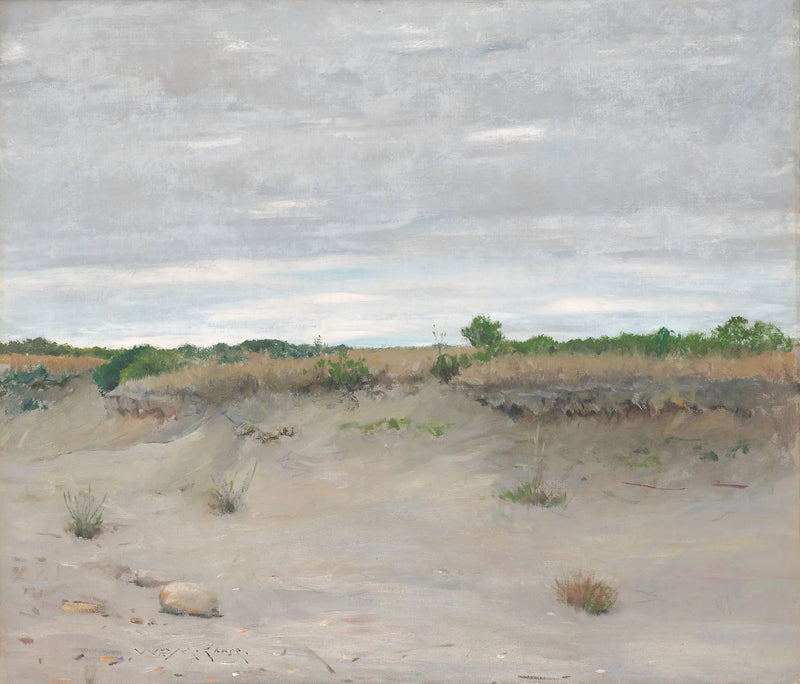 Sands swept by the wind - William Merritt Chase