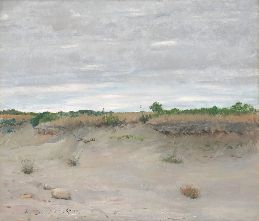 Sands swept by the wind - William Merritt Chase