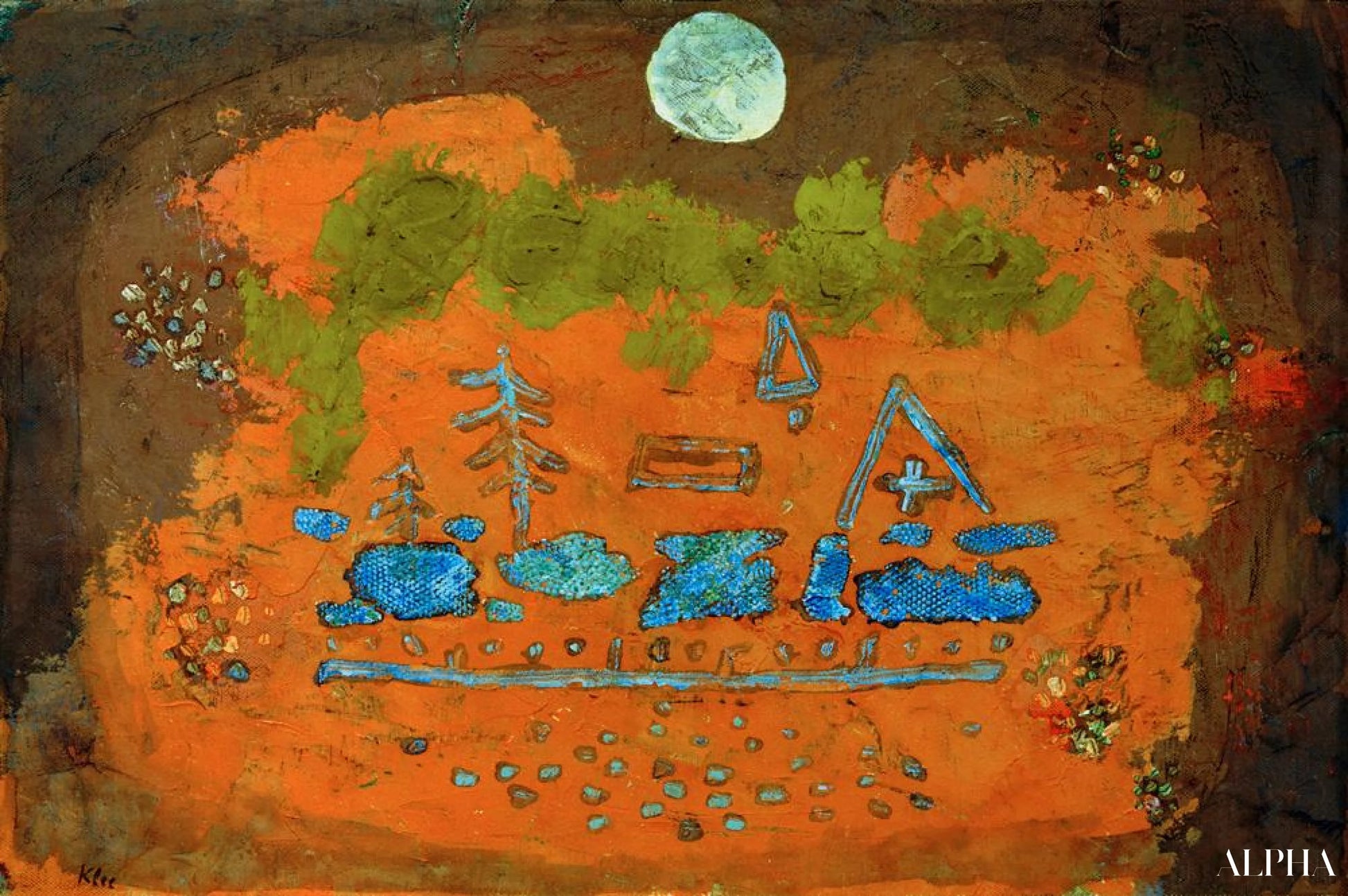 Sacrifice de la pleine lune, 1933 - Paul Klee - Reproductions de tableaux et peintures haut de gamme