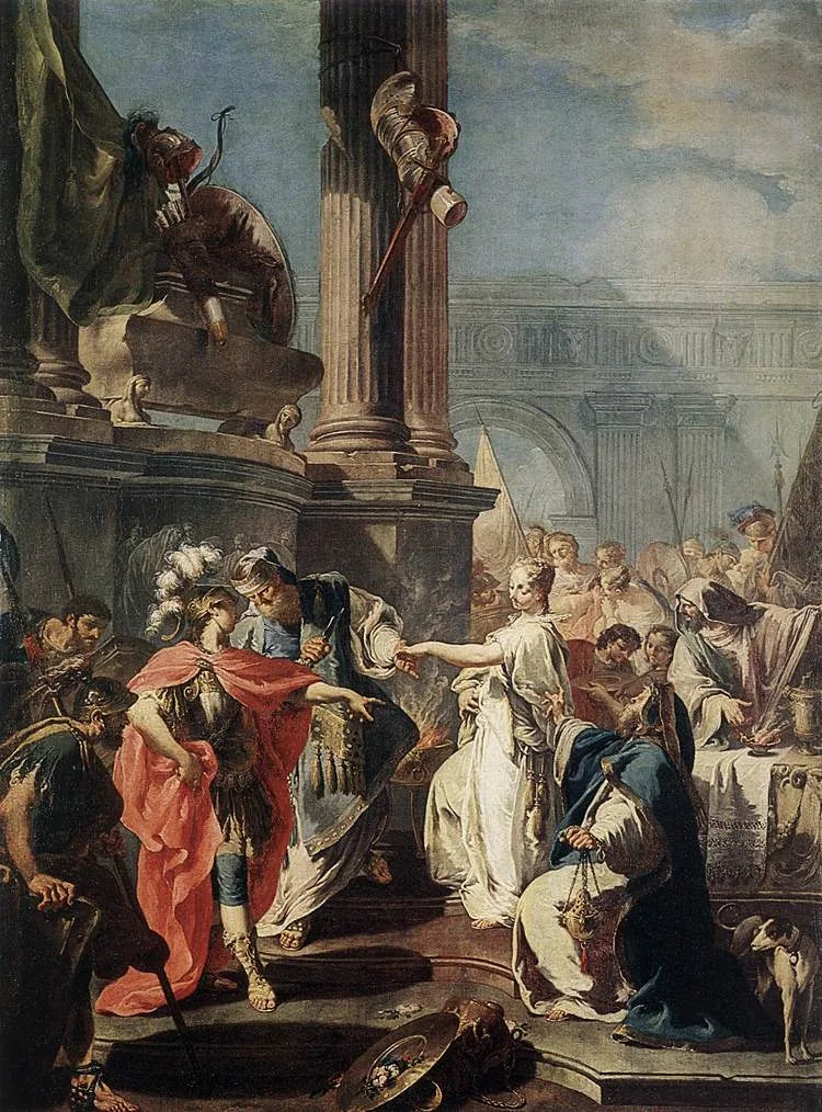 Sacrifice of Polyxene - Giovanni Battista Pittoni