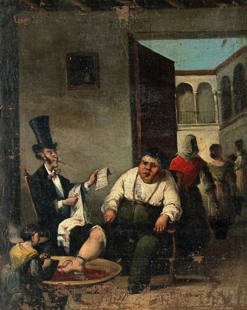Saignée du pied - Honoré Daumier