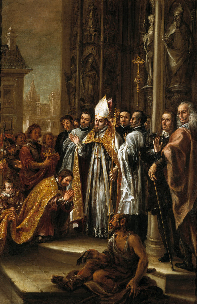 Saint Ambrose absolves Emperor Theodosius - Juan de Valdés Leal