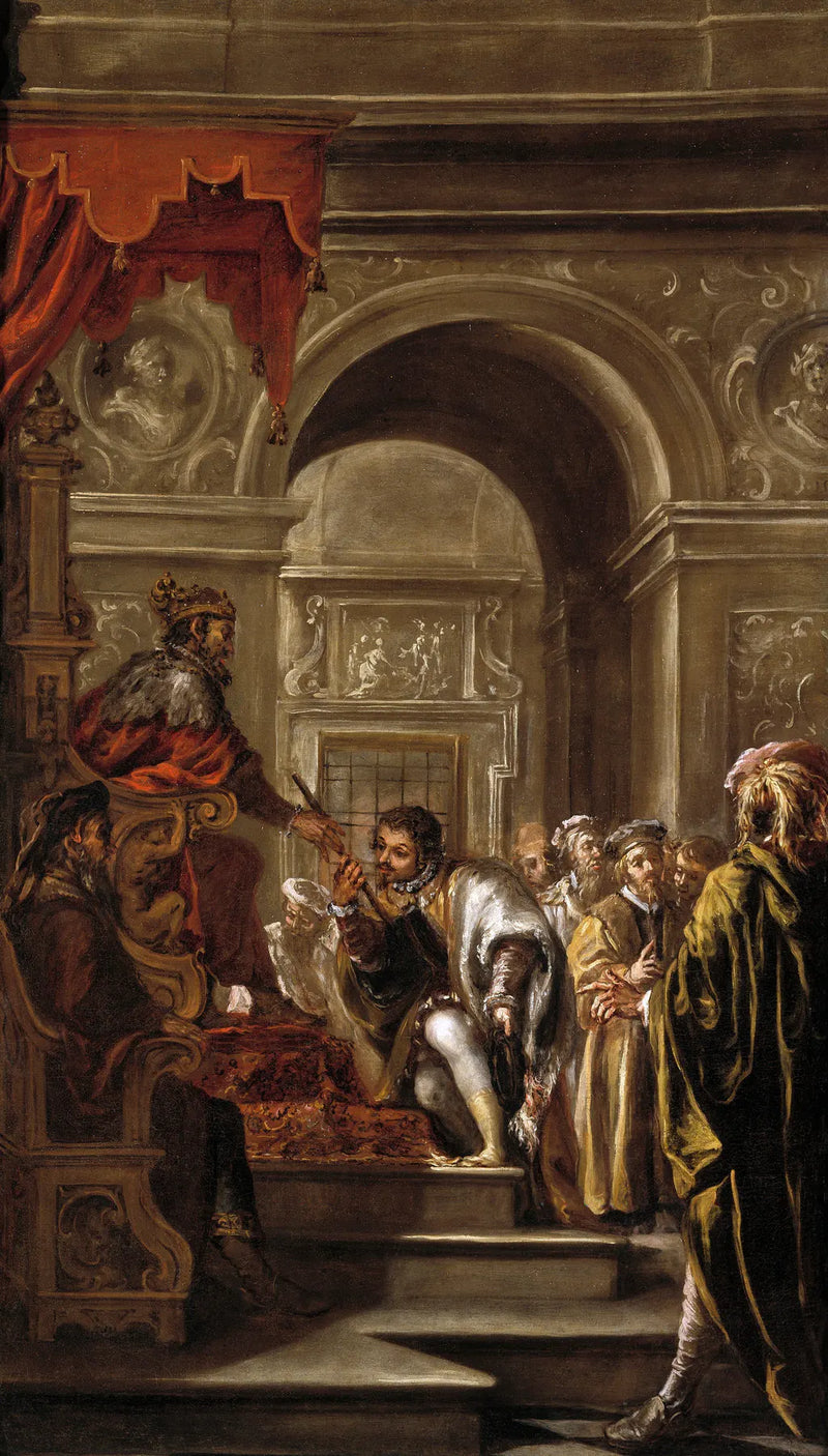 Saint Ambroise nommé gouverneur de Ligurie et d'Émilie - Juan de Valdés Leal