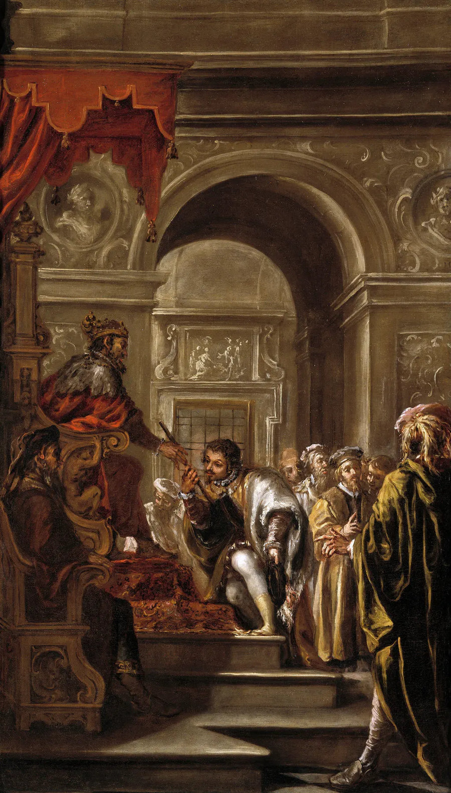 Saint Ambroise nommé gouverneur de Ligurie et d'Émilie - Juan de Valdés Leal