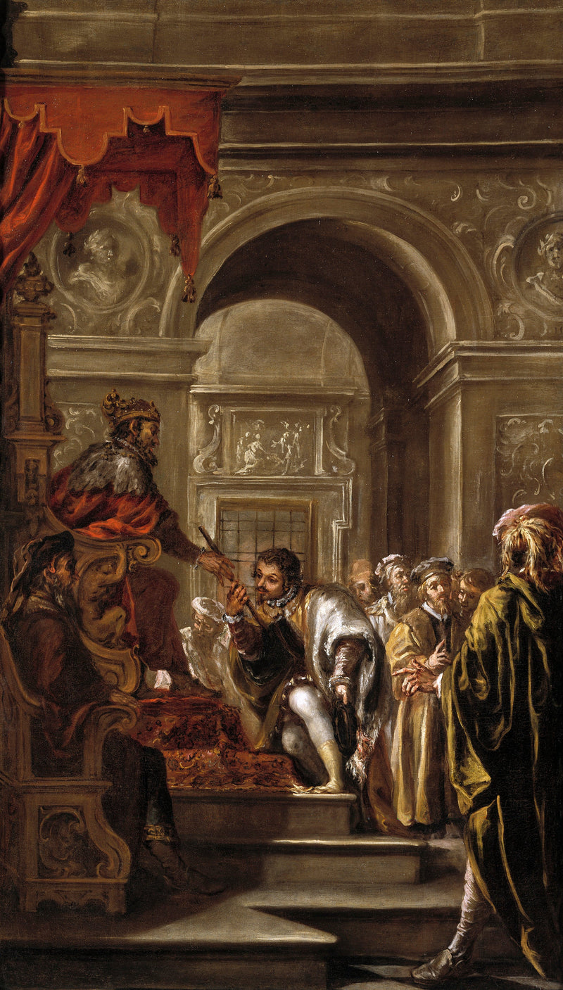 Saint Ambroise nommé gouverneur de Ligurie et d'Émilie - Juan de Valdés Leal