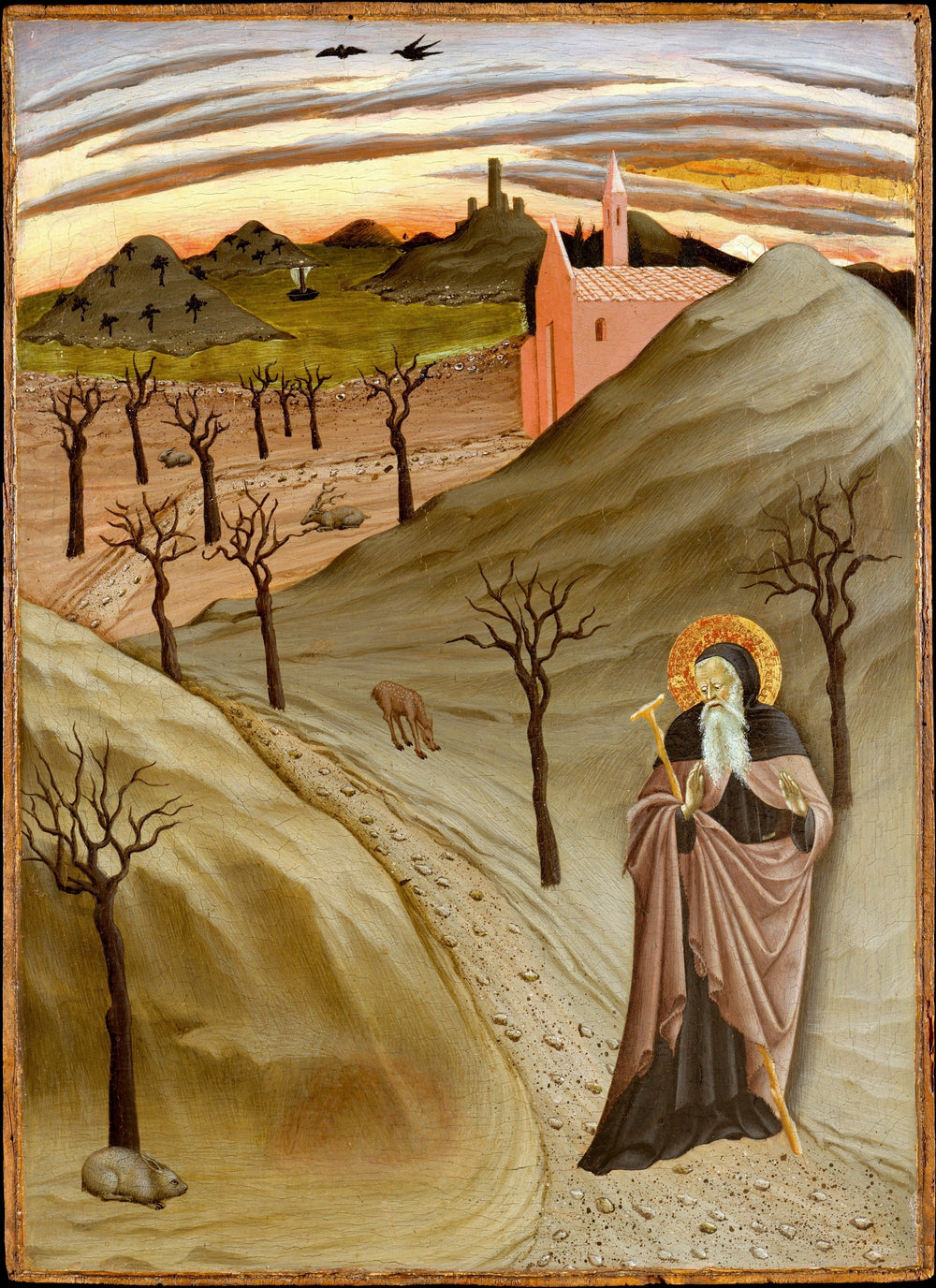 Saint Antoine abbé dans le désert - Master of the Osservanza - Alpha Reproduction