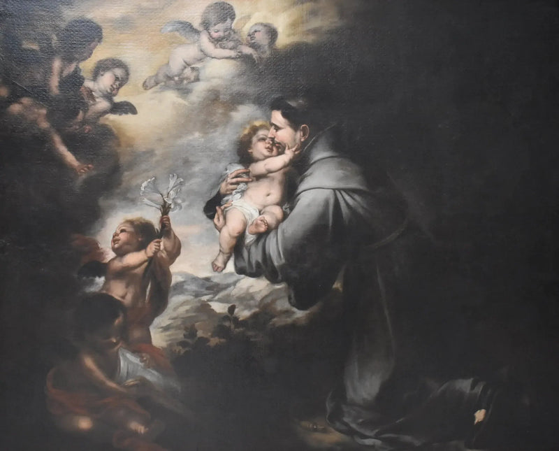 Saint Anthony of Padua Adoring the Child Jesus - Bartolomé Esteban Murillo