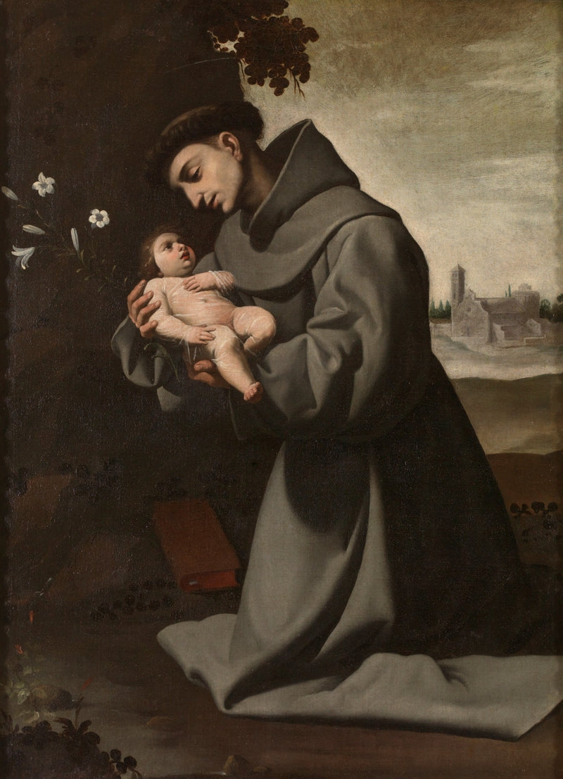 Saint Antoine de Padoue with the Child Jesus - Francisco de Zurbarán