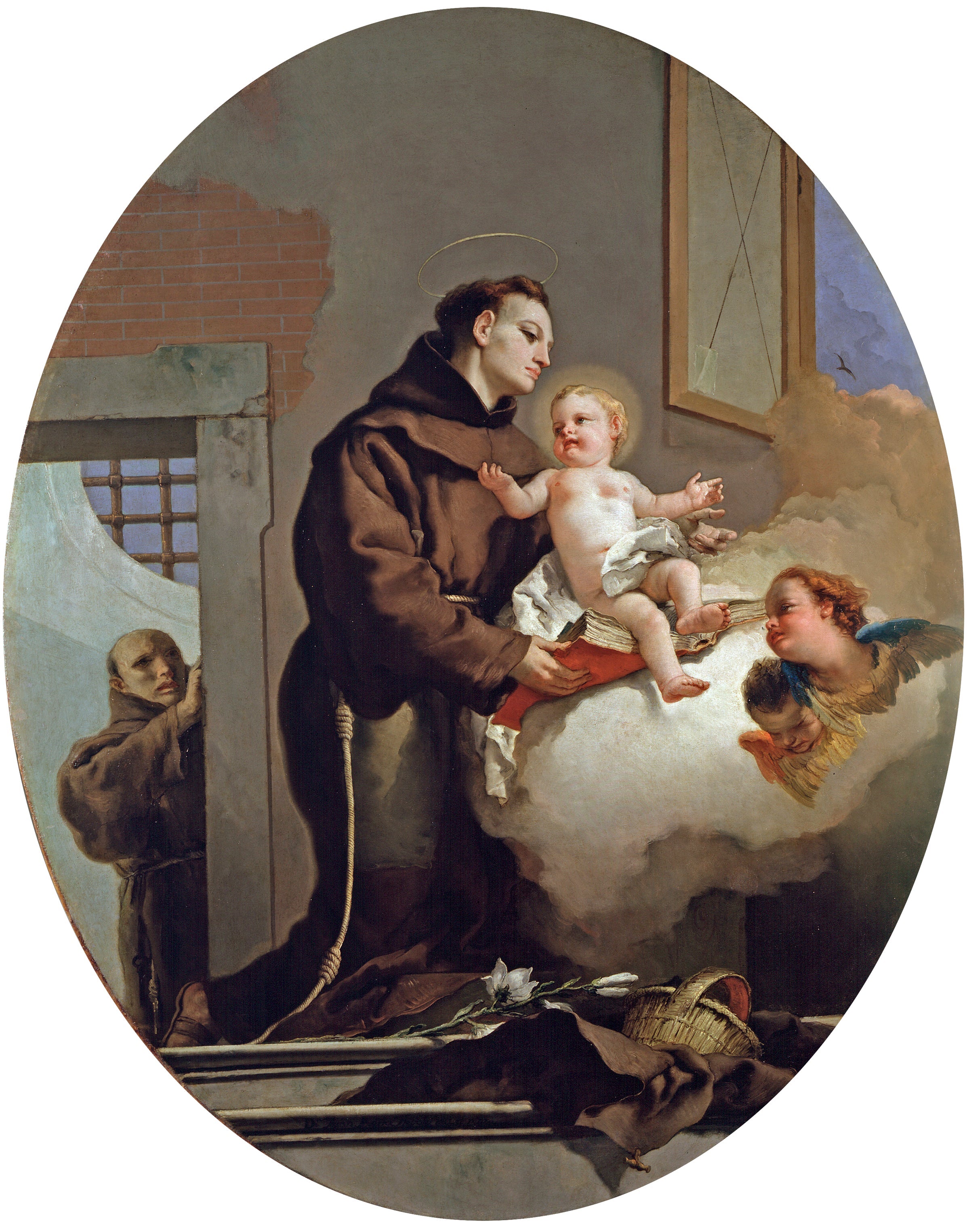 Saint Antoine de Padoue with the Child Jesus - Giovanni Battista Tiepolo