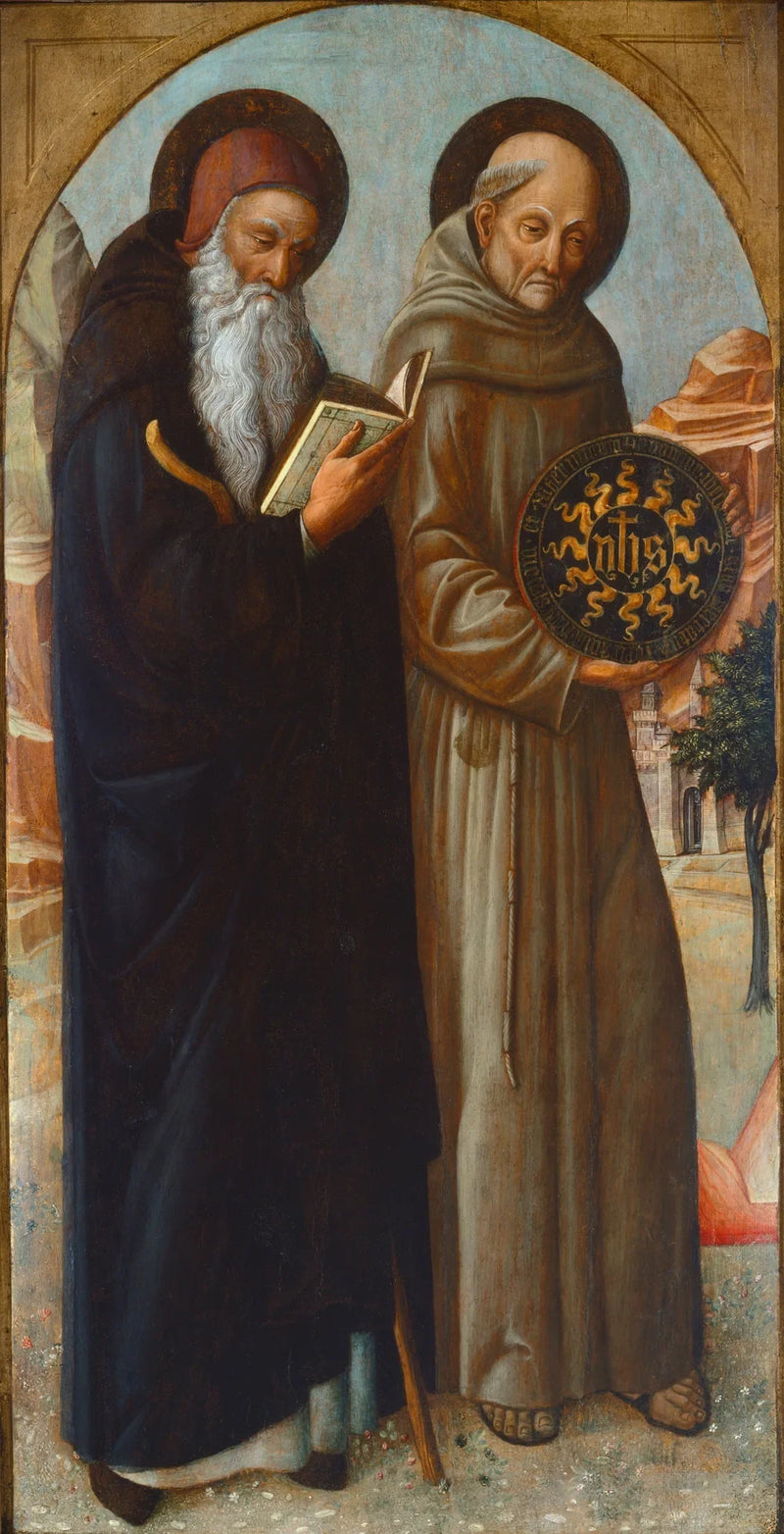 Saint Antoine l'abbé and Saint Bernardin de Sienne - Iacopo Bellini