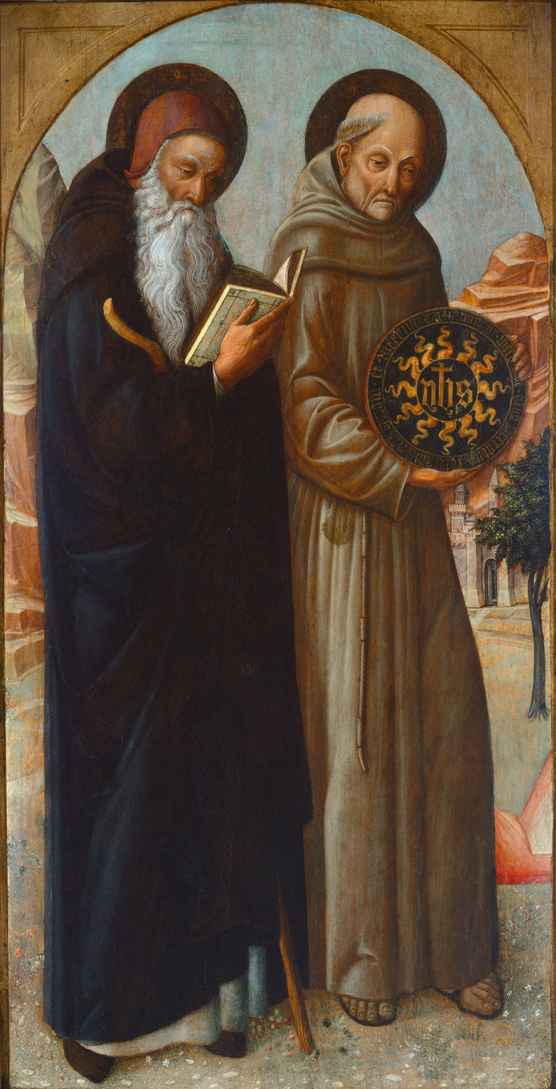 Saint Antoine l'abbé and Saint Bernardin de Sienne - Iacopo Bellini