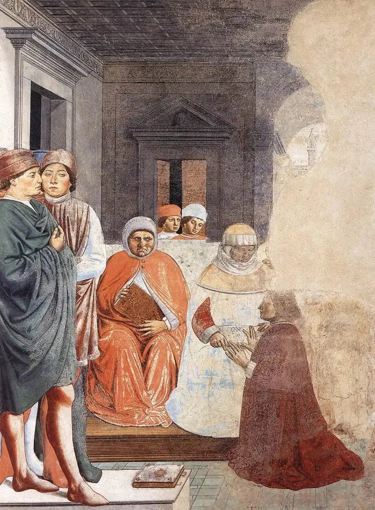 Saint Augustine at the University of Carthage (Scene 2, North Wall) - Benozzo Gozzoli