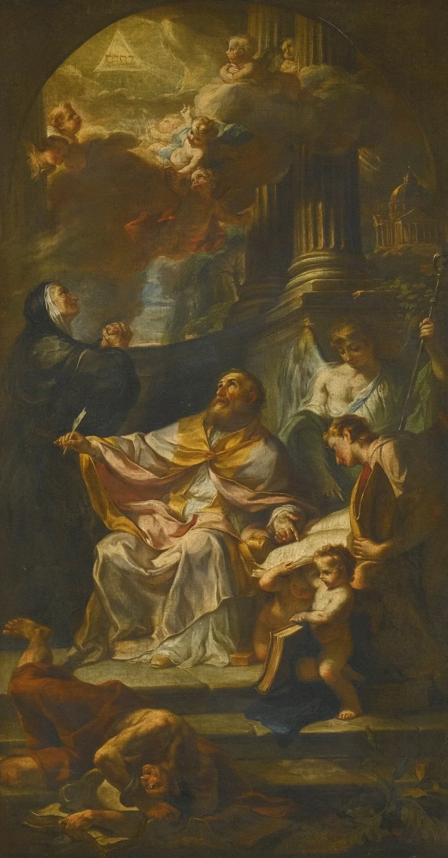 Saint Augustine Triumphing Over Heresy - Francesco Solimena