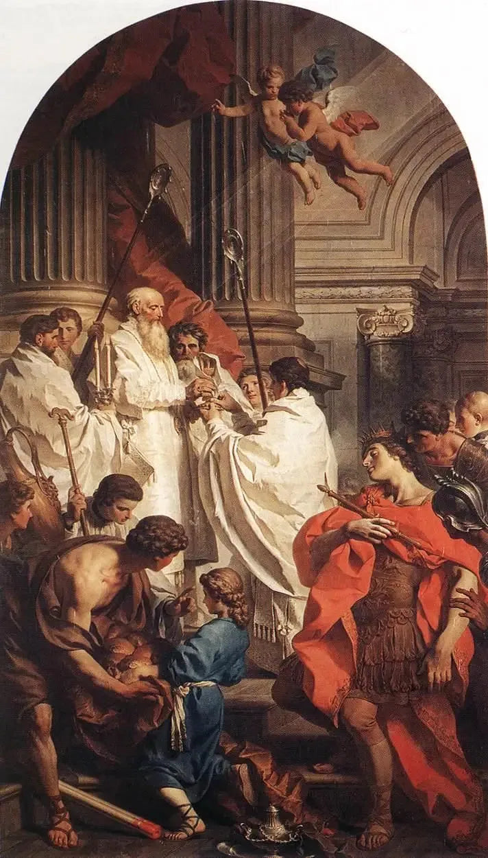 Saint Basil Celebrating the Mass Before Emperor Valens - Pierre Subleyras