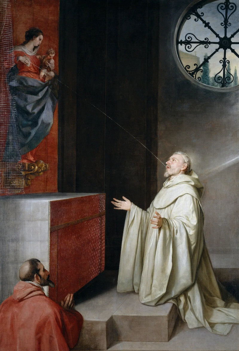 Saint Bernard and the Virgin - Alonso Cano
