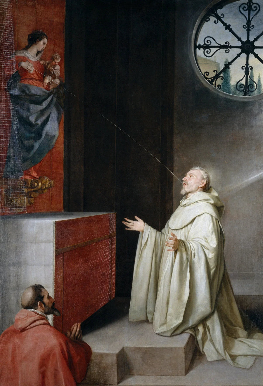 Saint Bernard and the Virgin - Alonso Cano