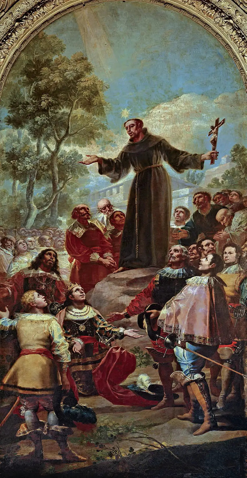 Saint Bernardine of Siena preaching before Alfonso V of Aragon - Francisco de Goya