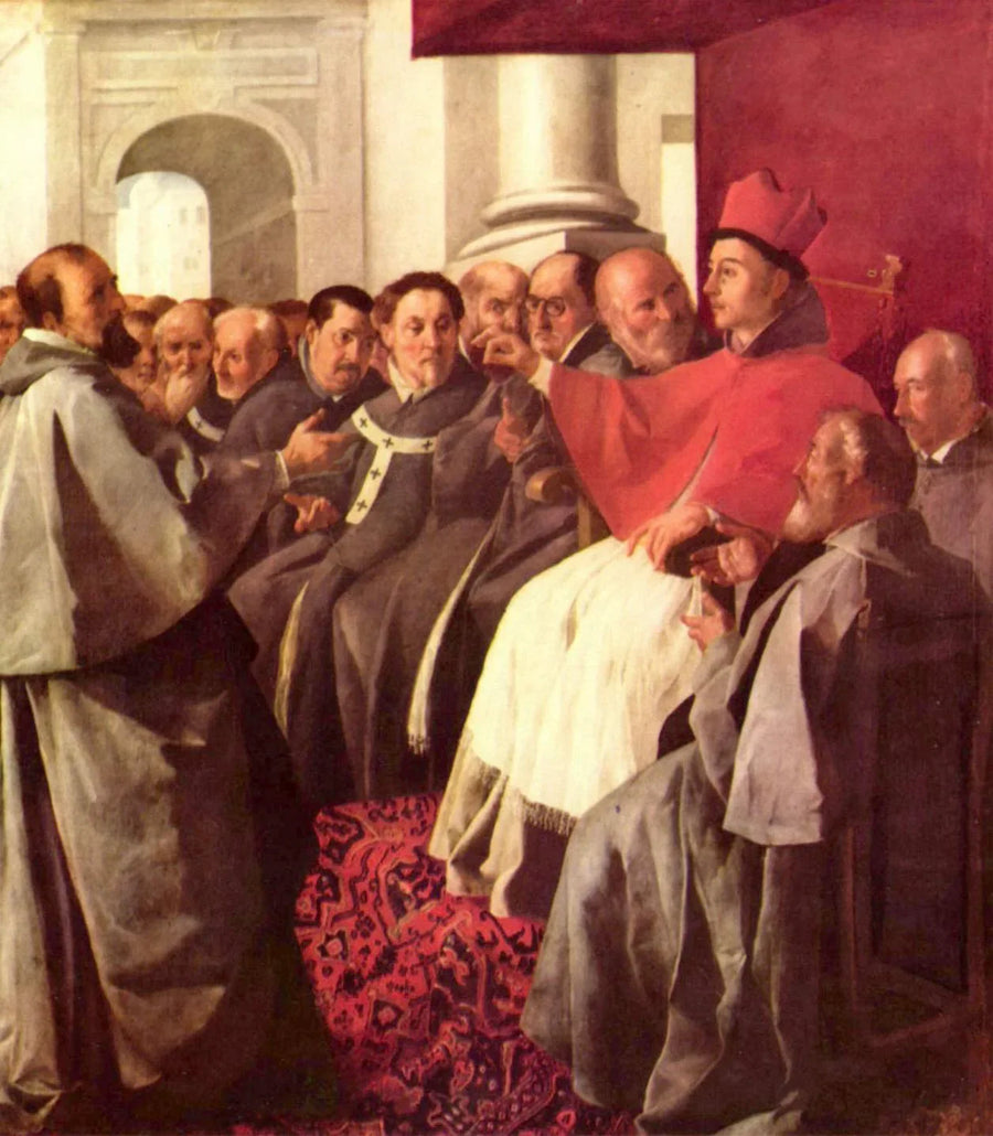 Saint Bonaventure at the Lyon Council - Francisco de Zurbarán