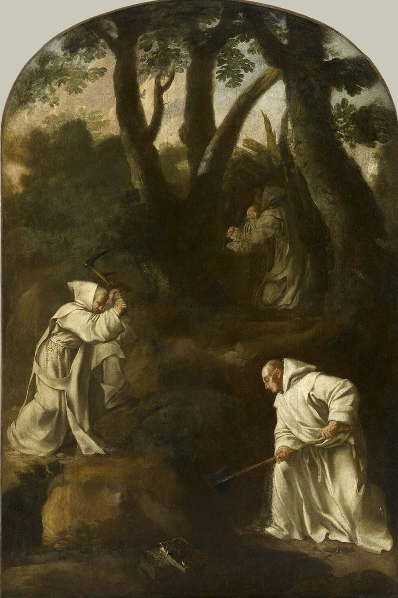 Saint Bruno in Prayer in His Oratory - Eustache Le Sueur