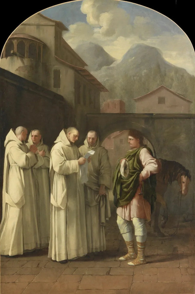 Saint Bruno Receives a Message from the Pope - Eustache Le Sueur