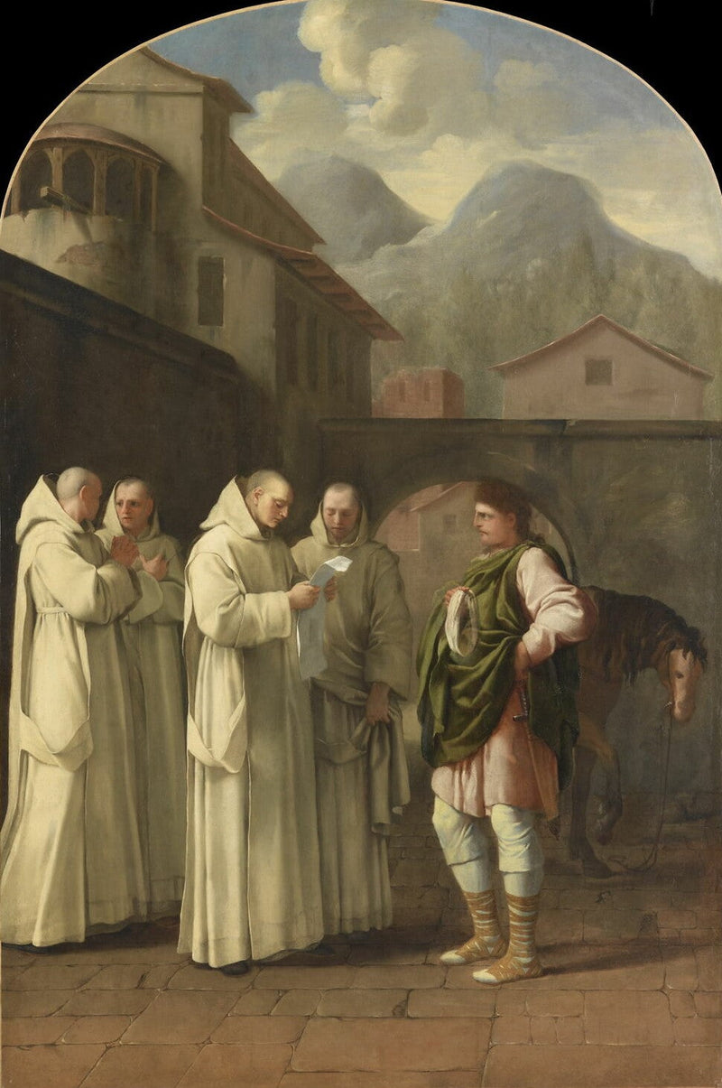 Saint Bruno Receives a Message from the Pope - Eustache Le Sueur