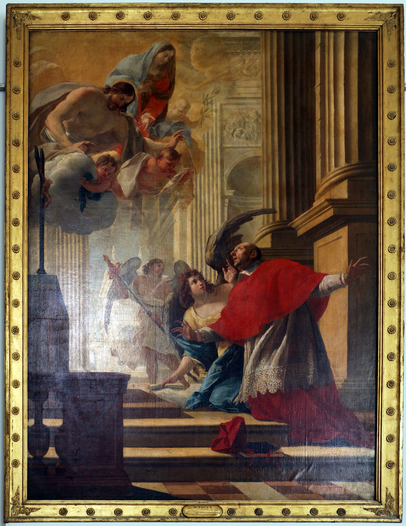 Saint Charles Borromée praying for the plague victims of Milan - Simon Vouet