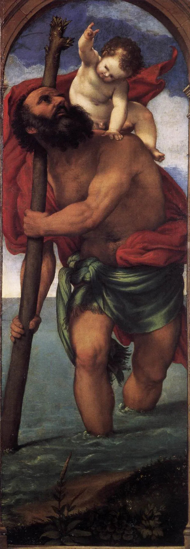 Saint Christopher - Lorenzo Lotto