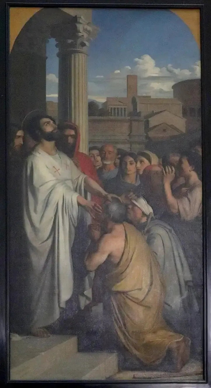 Saint Clair Healing the Blind - Hippolyte Flandrin