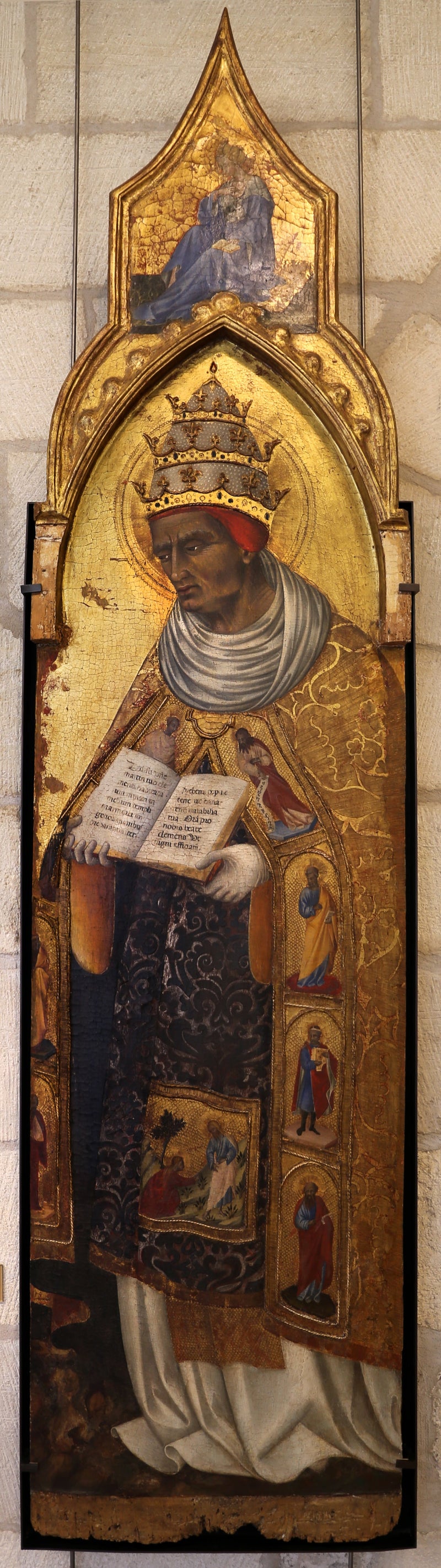 Saint Clément (above: The Annunciation Virgin) - Giovanni di Paolo