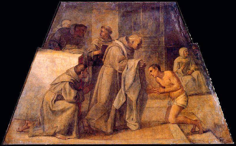 Saint Didaque d'Alcalá receiving the Franciscan habit - Annibale Carracci