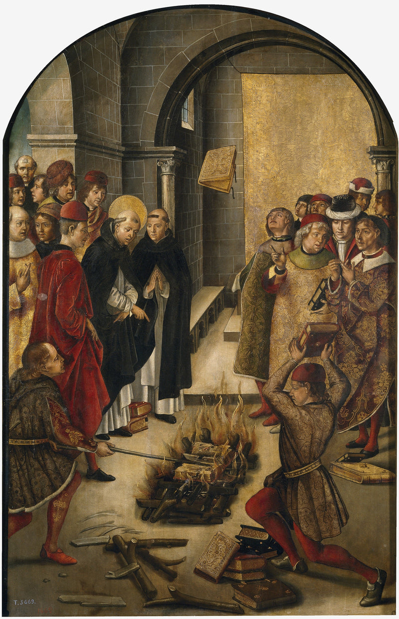 Saint Dominic and the Albigenses - Pedro Berruguete