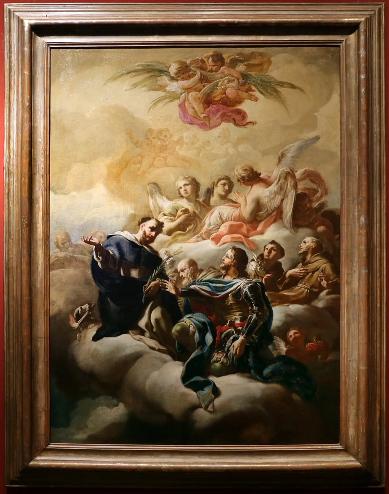 Saint Dominic, Saint Louis, Saint Anthony of Padua and Saint Francis of Assisi - Corrado Giaquinto
