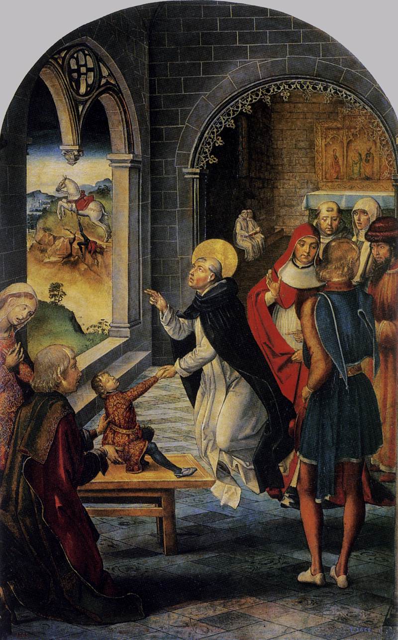 Saint Dominic Resurrects a Boy - Pedro Berruguete