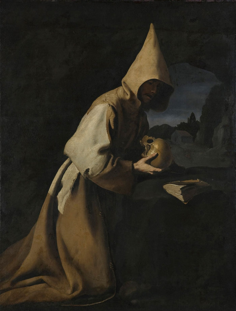 Saint François agenouillé en méditation - Francisco de Zurbarán