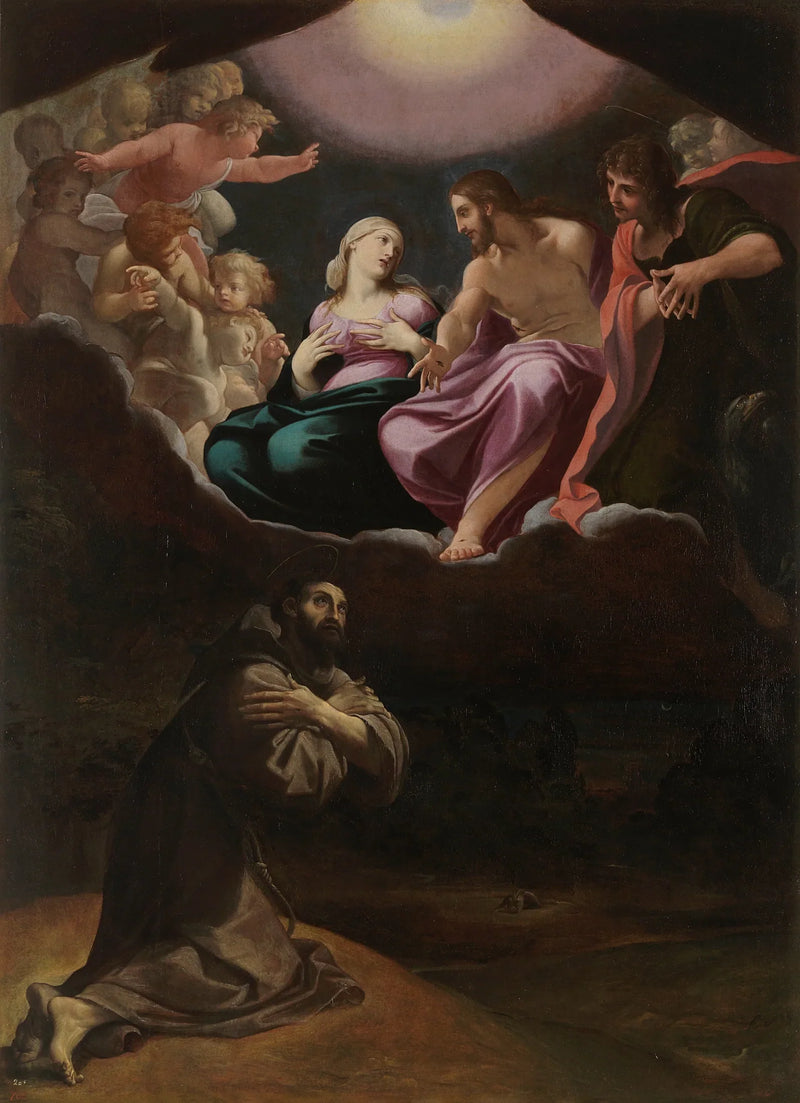 Saint Francis of Assisi in the Portioncule - Ludovico Carracci