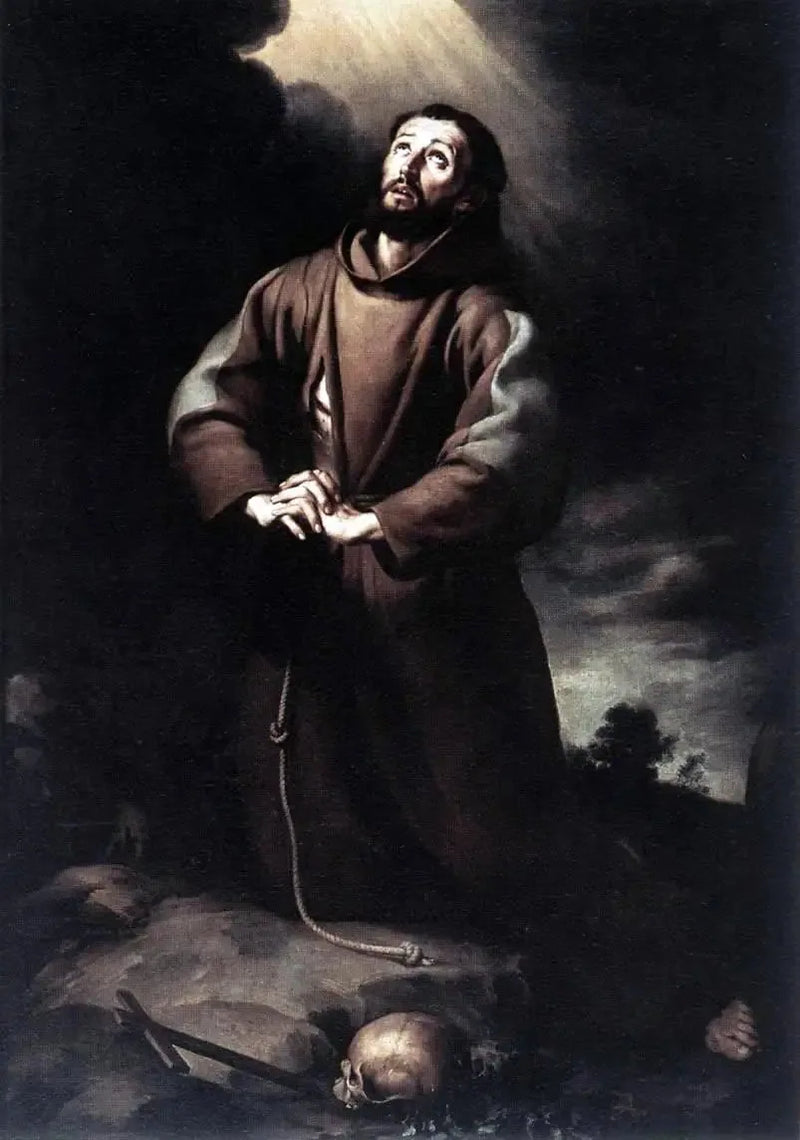 Saint Francis of Assisi in Prayer - Bartolomé Esteban Murillo